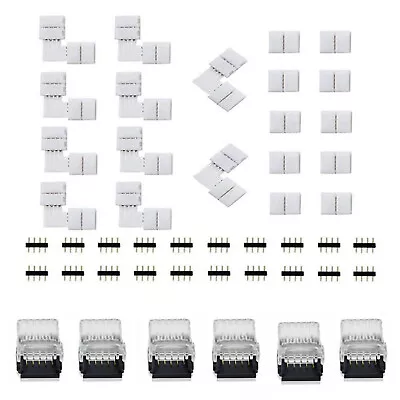 £19.01 • Buy 4-Pin RGB Hippo Connector Adapter Corner L T X Clip LED Strip Part For 5050 5630