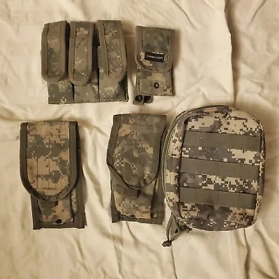Voodoo Tactical Molle Multi-Cam Camo Pouch Lot- Carrier Holder Straps • $35