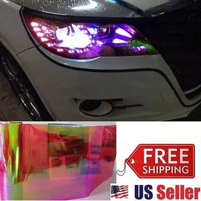 12 X6FT Chameleon Neo RED Colorful Headlight Taillight Fog Tint Film Vinyl Decal • $14.39