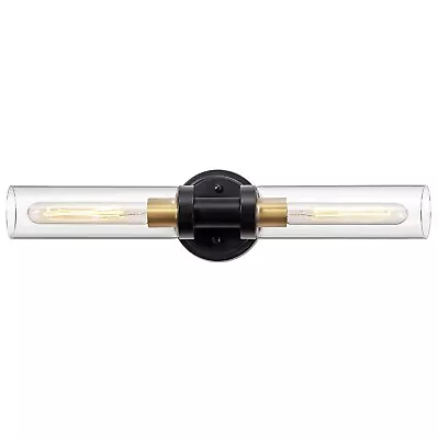 Bathroom Sconces Wall Lighting W/ Clear Glass 2-Light Bathroom Vanity Light Fix • $99