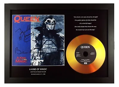 Queen 'a Kind Of Magic' Signed Photo Gold Disc Cd Collectable Memorabilia • £17.99