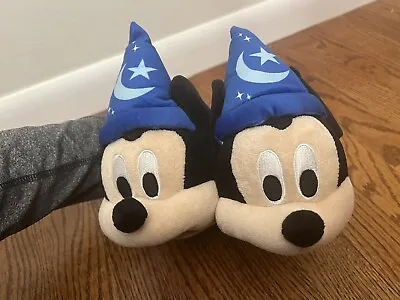 Disney MICKEY MOUSE Sorcerer Wizard Fantasia Slippers Kids 5/6 • $5