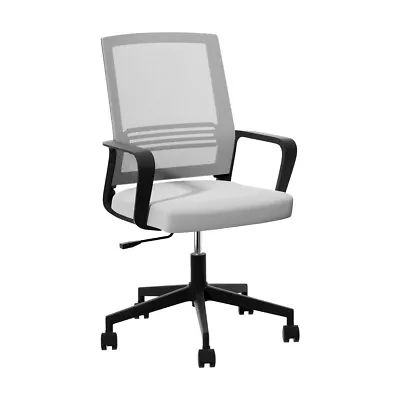 Artiss Mesh Office Chair Computer Gaming Desk Chairs Work Study Mid Back Grey • $56.95