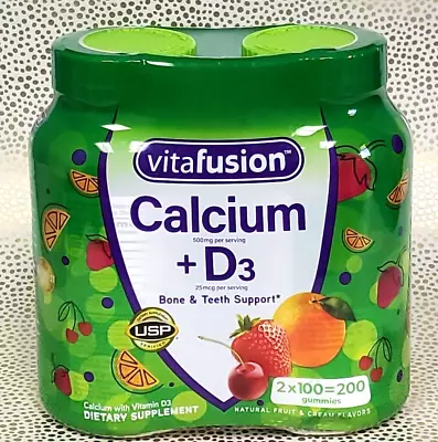 Vitafusion Calcium + D3 Gummies (200 Ct.) Exp. 06/2025 • $28.99