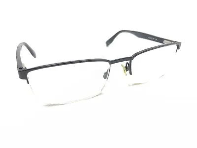 Hugo Boss HG 0324 2W7 Black Half Rim Eyeglasses Frames 57-19 145 Designer Men • $59.99