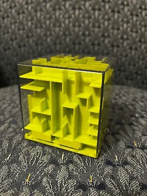 Money Maze 3D Cube Bank. Brain Teaser Puzzle Game - Lime Green NEW • $9.99