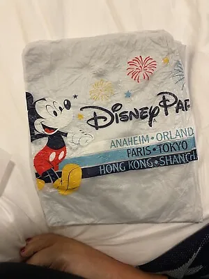 NEW Official Disney Parks DCL Adult Size Clear Rain Poncho Hood Mickey Fireworks • $15.60