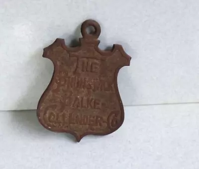 Vintage BRUNSWICK BILLIARD Pool Game Chalk Weight Shield Sign • $13.56