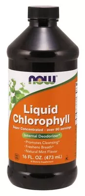 Now Foods Liquid Chlorophyll Mint Flavor 16 Fl Oz (473 Ml) By Now Foods • $26.64