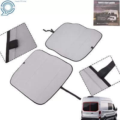 For 15-22 Ford Transit Van High & Medium Roof Blackout Rear Door Window Covers • $115.37