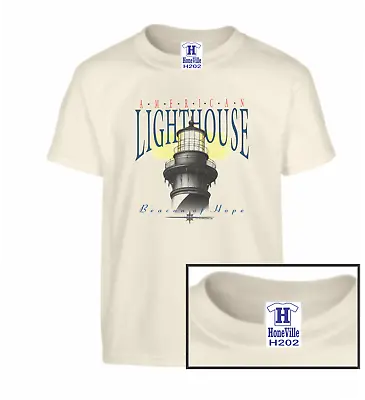 Country Decorative Lighthouse Light Beacon Hope House HoneVille Adult T-shirt  • $14