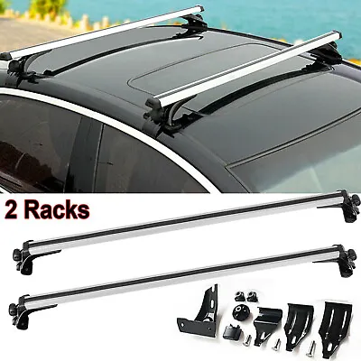 Universal 48  Car Top Roof Rack Cross Bar Luggage Cargo Carrier W/3 Kinds Clamp • $54.88