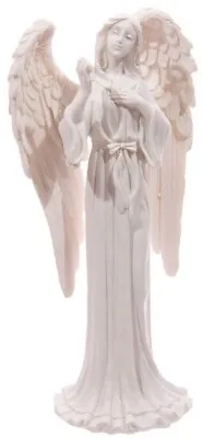 Guardian Angel Statue With Star  20cm Tall Figurine Gift Boxed Ornament • £11.50