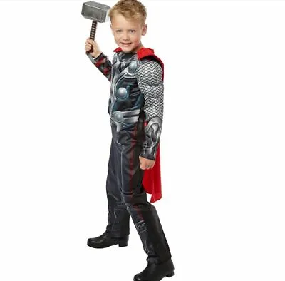 £19.99 • Buy Boys Thor Costume Avengers Child Superhero Fancy Dress Kids Halloween Outfit