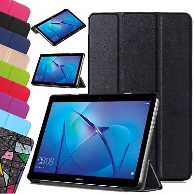 Leather Slim Case Smart Stand Folio Cover For Huawei MediaPad Tablet T3 7 8 10 • £6.98