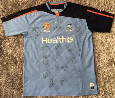 108 Genuine Sydney FC 2006 Squad Signed A League Australia Soccer Jersey Mens L • $150