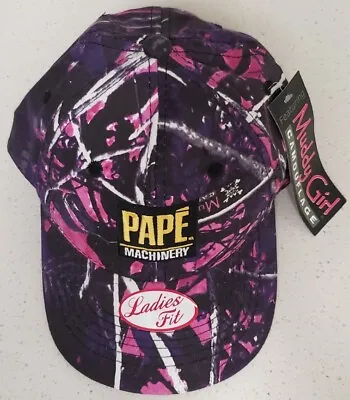 Pape Machinery Muddy Girl Camouflage Moonshine Hat Outdoor Cap NWT Black Pink • $29.99