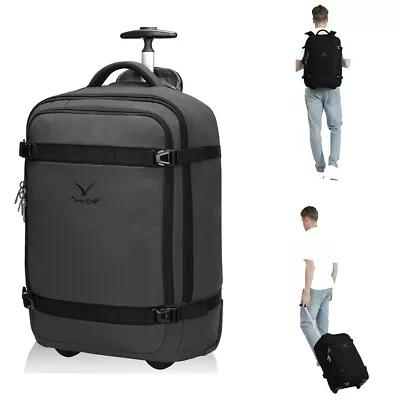 Hynes Eagle 42L Rolling Backpack Flight Approved Convertible Carry On Luggage • $82.79