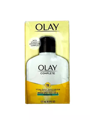 Olay Complete UV 365 Daily Moisturizer SPF 15 Sensetive Skin Vitamine E Exp4/24 • $10.99