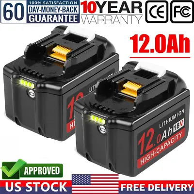 12000mAh For Makita 18V Battery 12.0Ah Lithium-Ion BL1830 BL1850 BL1860 Tool US • $22.99