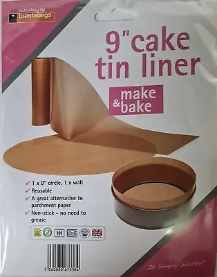£2.79 • Buy Birthday Christmas Wedding Sponge Bake Cake Tin Non Stick Reusable Liner 9 Inch