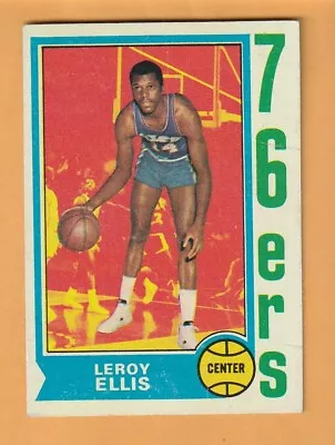 Leroy Ellis Philadelphia 76ers 1974-75 Topps #111 St. John's Red Storm 5K • $2