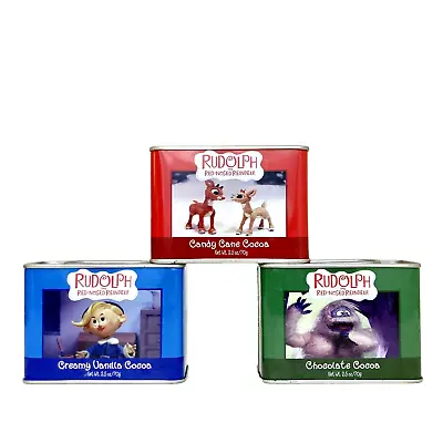 Rudolph Island Of Misfit Toys Miniature Hot Cocoa Tins Hermie Clarice Bumble • $22