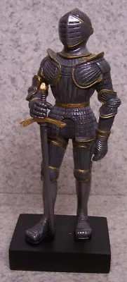 Figurine Medieval Knight Armor Gothic With Sword NEW 9  With Gift Box • $49.99