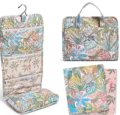 Vera Bradley Hanging Travel Organizer Cosmetic Toiletry Bag Rain Forest Canopy • $32.50