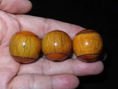 3x Nepal Tibet Buddhist Large Yak Bone Mala Prayer Space Ornament Beads (z1) • $30.45