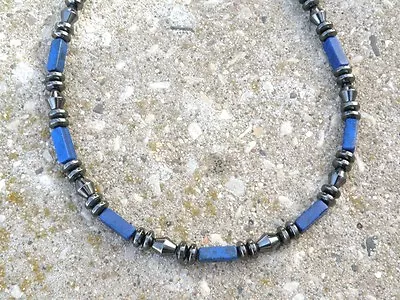 Magnetic Therapy Hematite Bracelet Anklet Necklace Mens Womens LAPIS Best Seller • $46.99