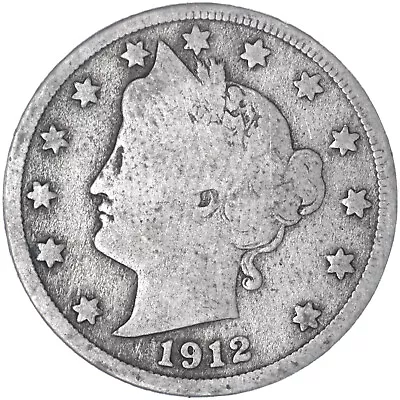 1912 D Liberty V Nickel Good GD See Pics V871 • $5.64