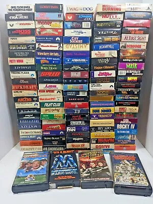 VHS Movies. Over 100 To Choose From. 1980's-2000. Comedy Horror Action Drama • $4.25