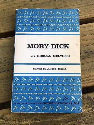 Vtg 1956 Moby Dick By Herman Melville Paperback Book Riverside Press Classic • $7.59