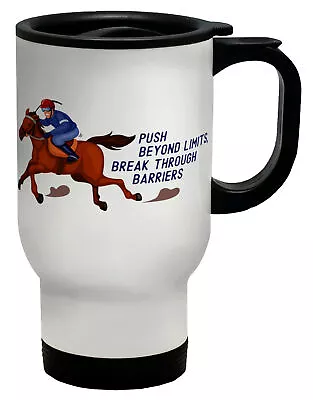 Horse Riding Travel Mug Equestrian Rider Racing Cup Gift • £12.99