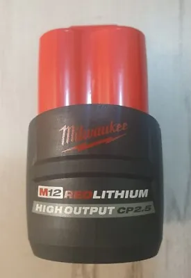 Genuine OEM Milwaukee 48-11-2425 M12 CP2.5 2.5Ah 12V HIGH OUTPUT Battery - NEW • $31.97
