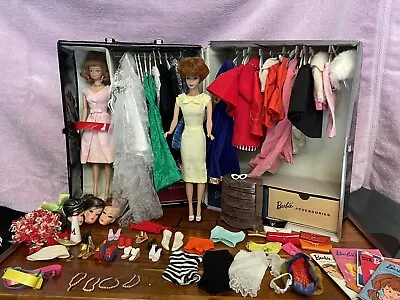 HUGE Vintage Barbie Mattel Lot Case Dolls Clothes Shoes Accessories 1960s • $4500