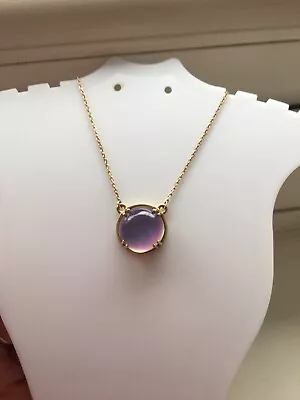 Gemporia 9ct Gold  Purple Moonstone Necklace Bnwt • $197.30