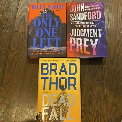 Lot Of 3 Books The  ONLY ONE LEFT: Riley Sager Judgement Prey Dead Fall 2023 • $9.99