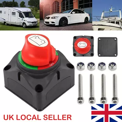 12V 600A Battery Switch Isolator Cut Off Kill For Knob Marine Boat Camper Truck • £9.99