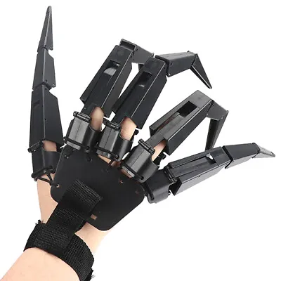 Halloween Articulated Fingers Skeleton Hand Cosplay Glove Ghost Claw Party P  XK • £9.63