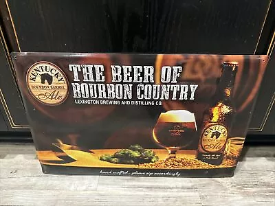 Kentucky Bourbon Barrel Ale Beer Metal Tin Tacker Bar Pub Sign • $14.99