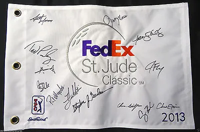 2013 Fed Ex St Jude Classic Field Signed Flag Guan Tianlang 2013 Masters Coa J1 • $179.99