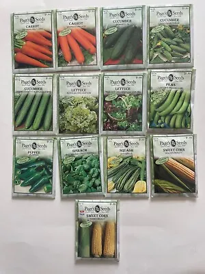 13 Packs - Vegetable Garden Heirloom Seeds Variety Non-GMO  2022 Stock USA Seeds • $8.95