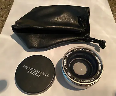 Crystal Vision Titanium 0.45X MF AF High Definition Pro Digital Camera Lens • $20
