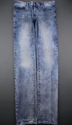 Men's H&M Jeans Slim Low Waist Stretch Acid Wash Size 32x34 (Msr 32x33) • $30
