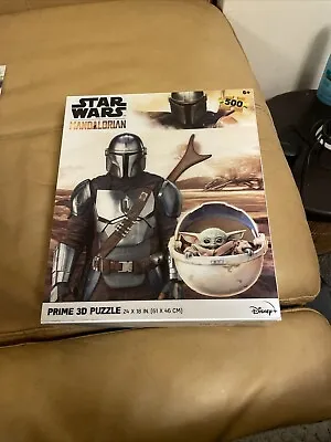 The Mandalorian And Grogu 500 Piece Jigsaw Star Wars Puzzle From Prime 3D Age 6+ • £7.99