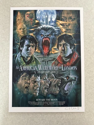 £19.99 • Buy Graham Humphreys An American Werewolf In London A3 Horror Art Print Signed