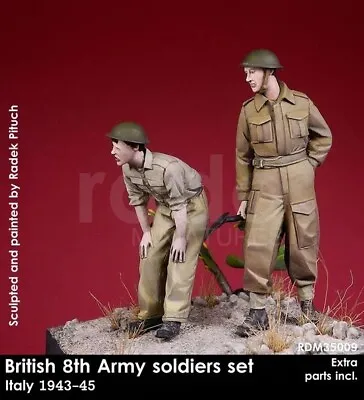 Rado Miniatures Rdm35009 World War Ii British 8th Army Soldiers (2 Figures) • $39.95