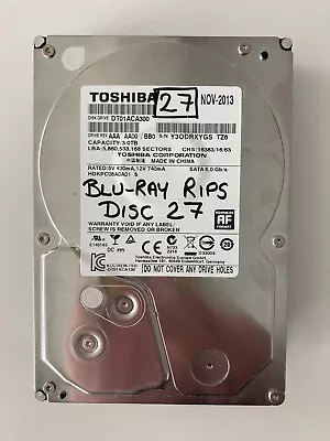 Toshiba DT01ACA300 3TB SATA 6.0Gb/s 3.5  7200RPM Hard Disk Drive USED ONCE • £22.75